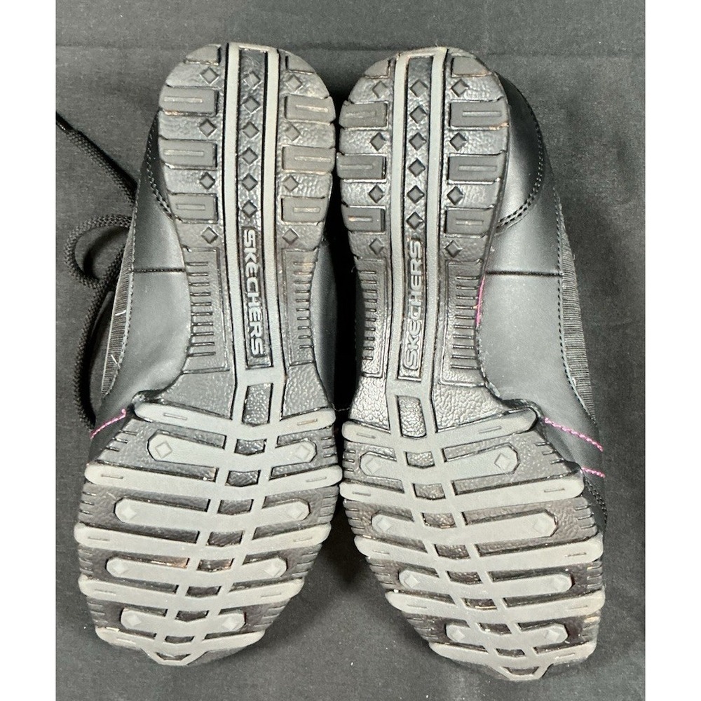 Skechers Womens Athletic Sneaker Shoes Black Pink Size 6 - Picture 6 of 10